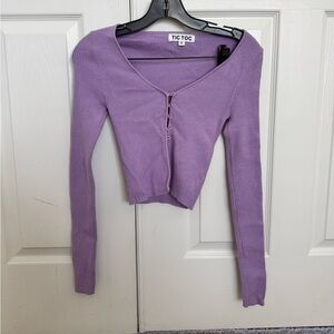 Purple Cardigan